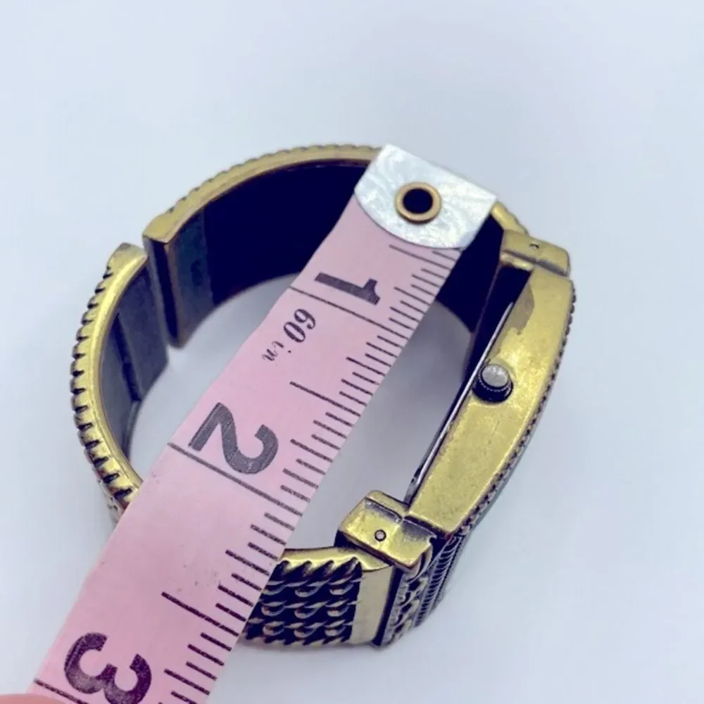 Working! Vintage Premier Designs Cuff Bracelet Watch